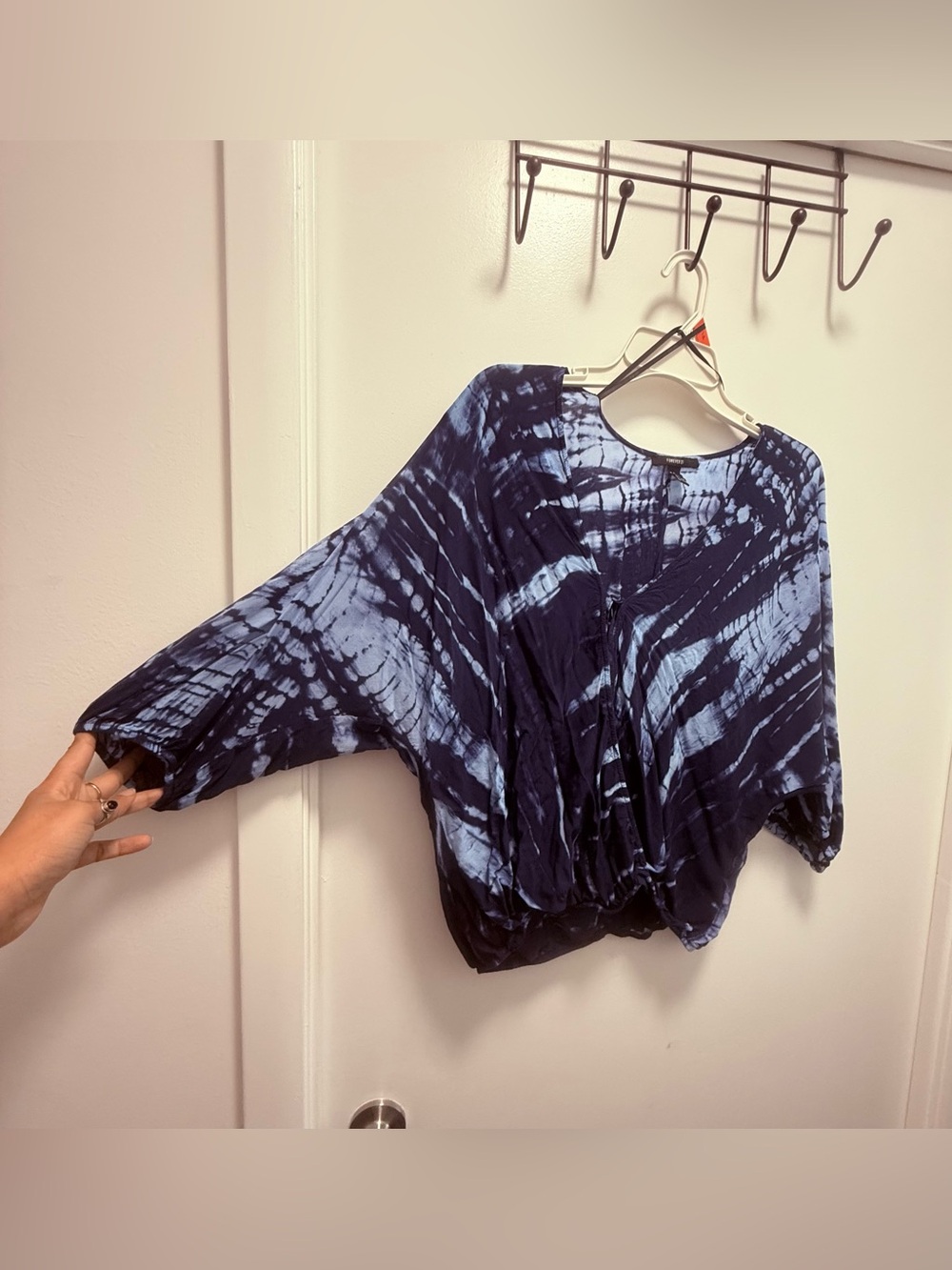 Forever 21 Oversized Tie-Dye Kimono Top
